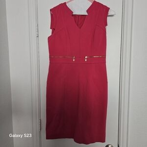 Antonio Melani Red Sleeveless Zipper Dress – Size 12